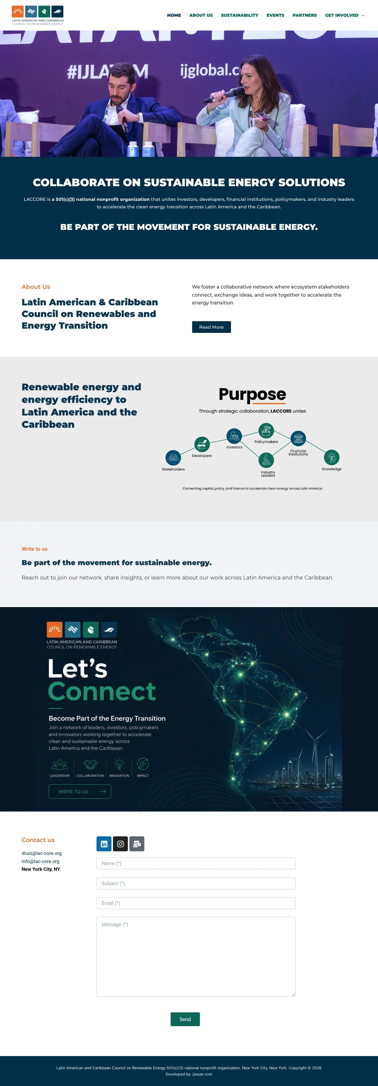 LAC-CORE website